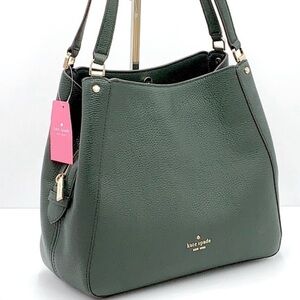 🌿NWT Triple Compartment Kate Spade Satchel Deep Evergreen 🌿